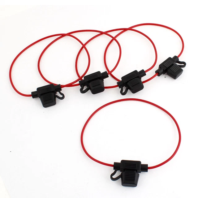 5pcs 32V 30A mini-fusibles en ligne lame ATC câblage fil voiture imperméable