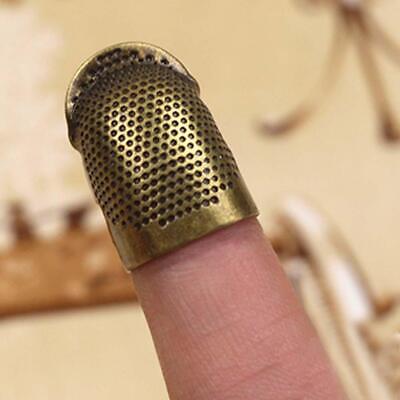 Protector de dedos retro hágalo usted mismo para coser a mano metal. Anillo C5Y2