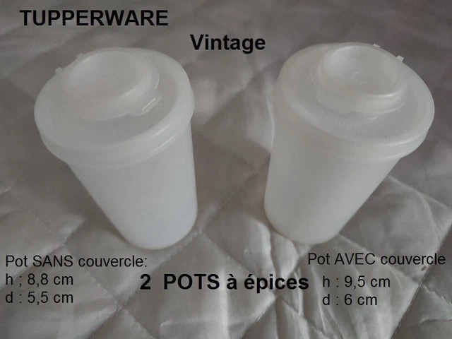 Tupperware J Lot de 2 gobelets vintage 530 ml Rose ivoire