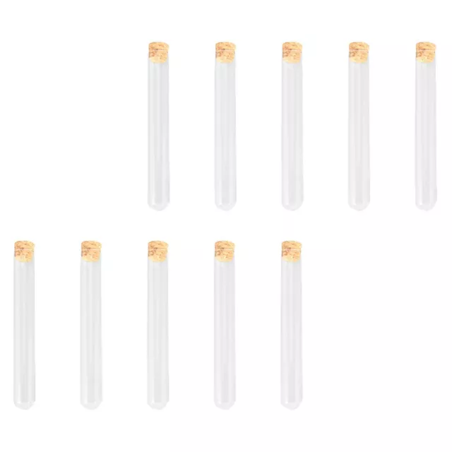 10 Pcs Centrifuge Vial Glass Test Tubes with Lids Lab Clear Plant