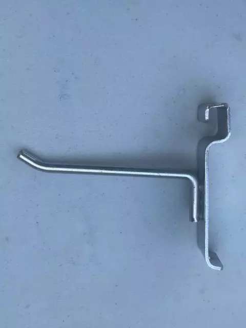 4" L Hook with 90 Degree Tip- Chrome 20 Pcs