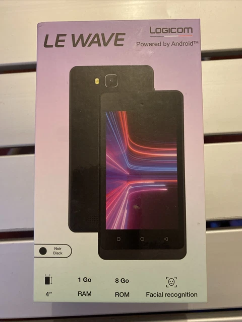 Smartphone Logicom Wave 4G - Écran 4", 16 Go, 5 MP, Désimlocké, Neuf
