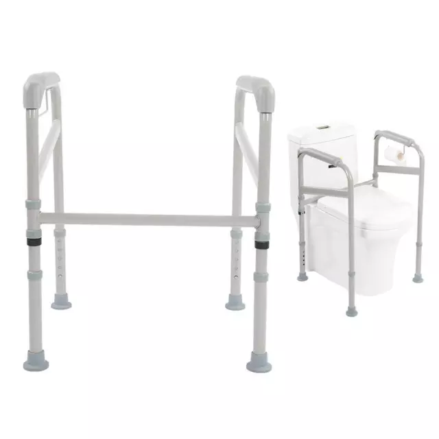 Adjustable Toilet Frame Handicap Medical Assist Toilet Support Grab Rail Safety