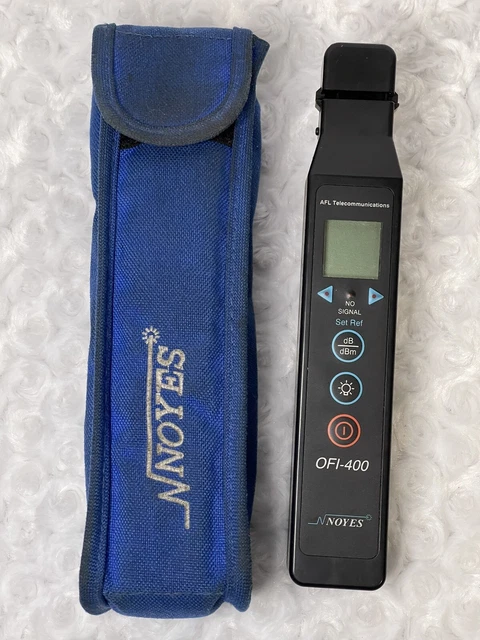 AFL Noyes Fiber Systems Optical Fiber Identifier OFI-400 Handheld Blue Case