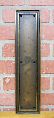 Antique Bronze Corbin Door Push Architectural Hardware Element Large HD 16x4