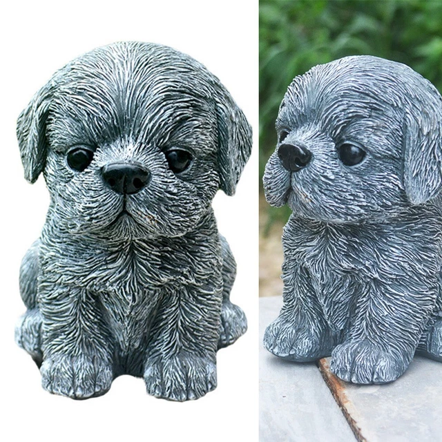 Statue In Legno Uomo E Cane - Scultura Handmade, Per Decorazione Casa O Ufficio - Foto 9