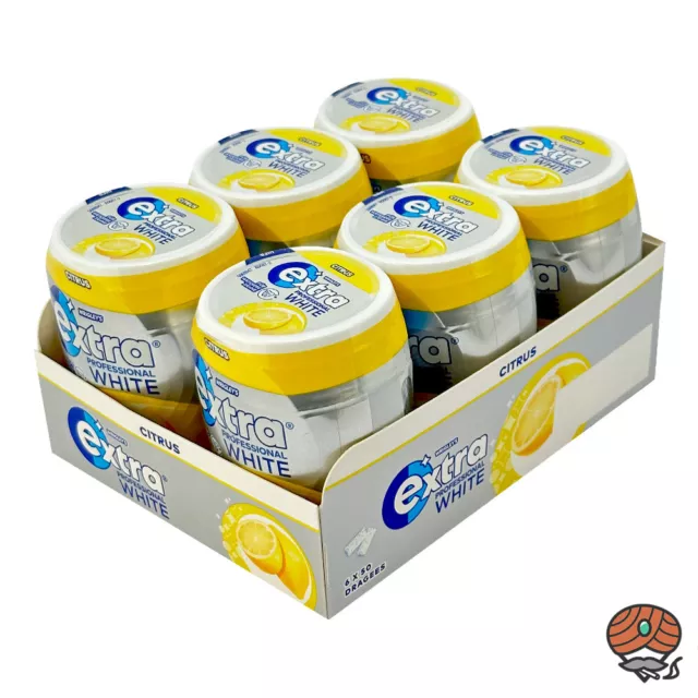 Box Wrigley´s Extra Professional White Kaugummi Citrus 6 x 50 Dragees