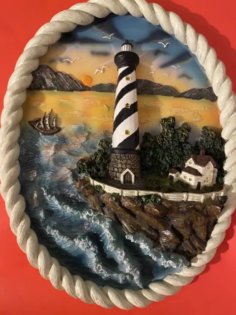 lighthouse wall plaque