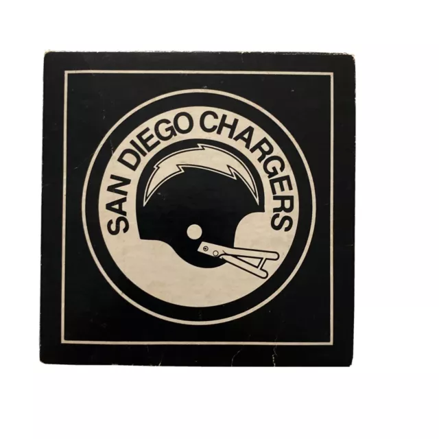 Vintage NFL San Diego Chargers- Embossed Helmet Emblem Sticker Decal 1970's Avon