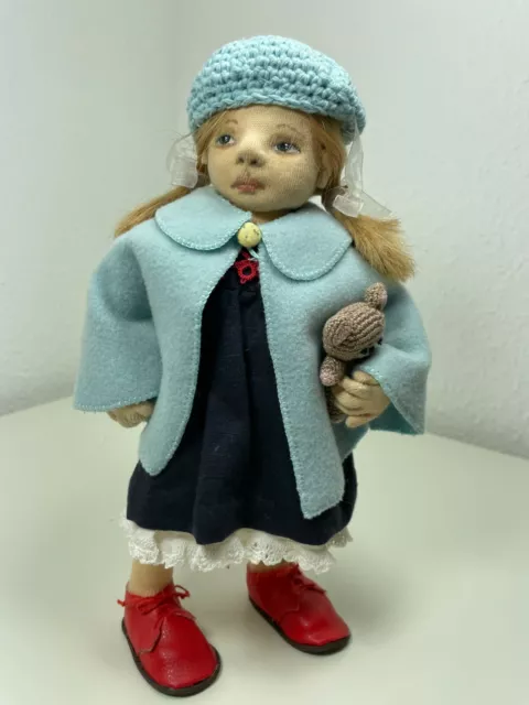 Sammlerpuppe, Handgefertigte Kunst Puppe, 30cm, Art Doll, Hand Made, Kunstwerk.