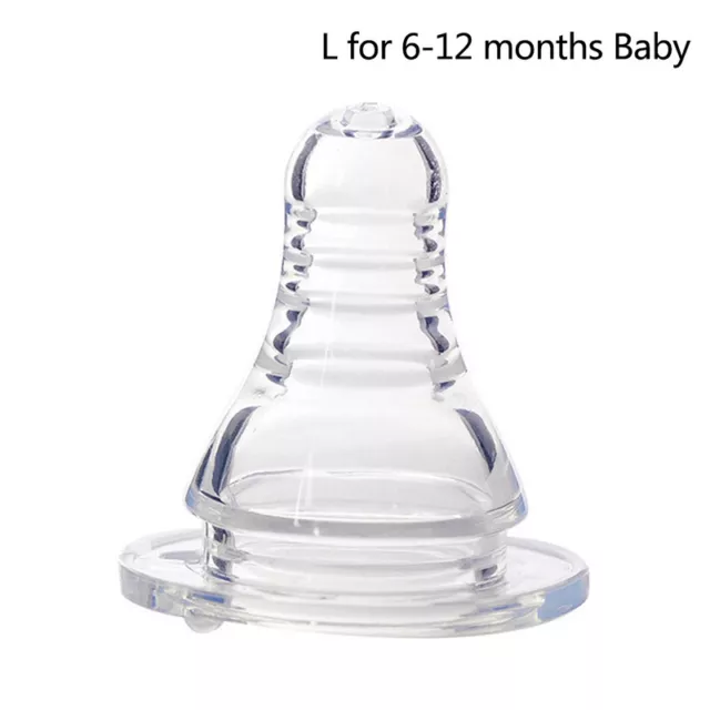 Natural Flexible Soft Silicone Pacifier Nipple Replacement Feeding Milk Bot-Z QH