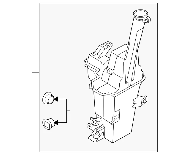 OEM NEW 2014-2016 Kia Sportage Windshield Washer Reservoir Assembly 98620-3W010