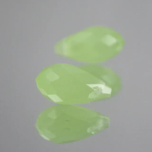 Diy 10Pcs 6X12Mm Oval Faceted Czech Crystal With Hole Teardrop Glass Beads Mz31