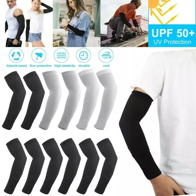 UV Sun Protection Arm Sleeve - Cooling Compression Sleeves for Men & Women