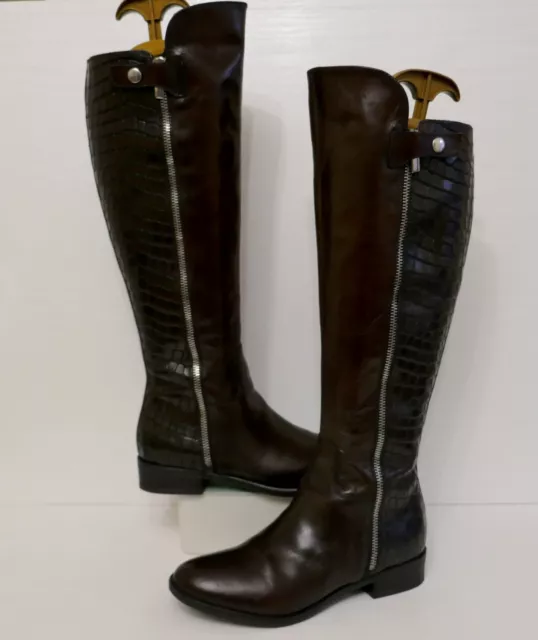 CLARKS LICORICE SNAP Brown Leather Combi Size 3 D Ladies Womens