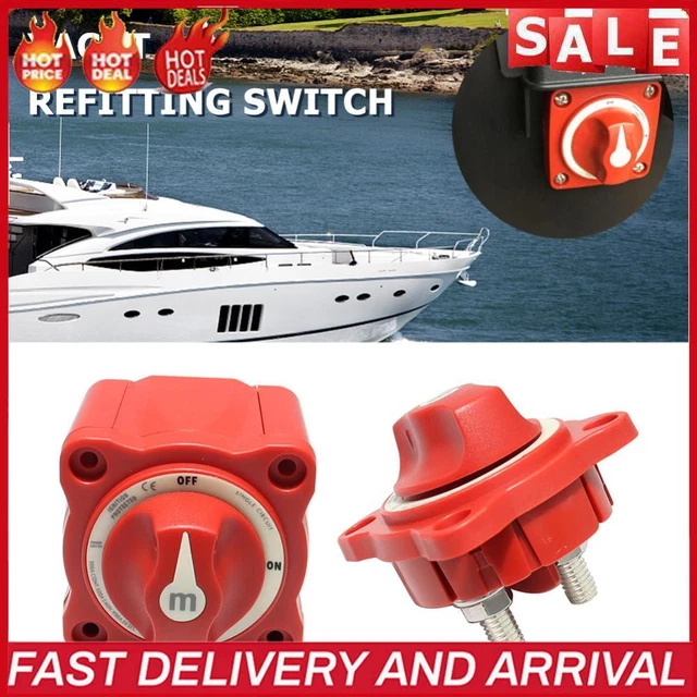 300A Disconnect Switch Plastic 12V-48V Battery Disconnector Insulator for Boat RV