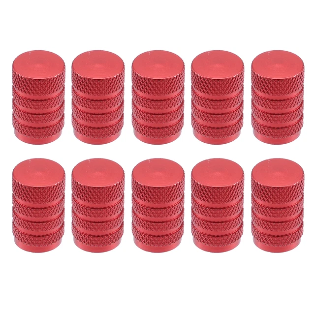 10uds Coche Neumático Válvula Polvo Tapas Válvula Cubiertas Polvo Prueba Rojo