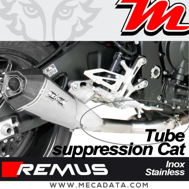 raccord suppression cat eliminator catalyseur Remus Yamaha MT-10 2016 2017 2018