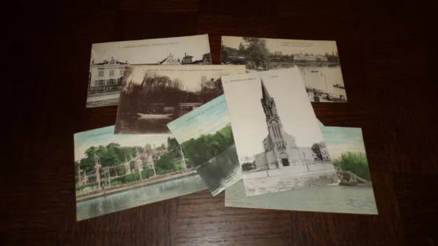 CP 95 Val d'Oise - Enghien-les-Bains - Lot de 7 CPA