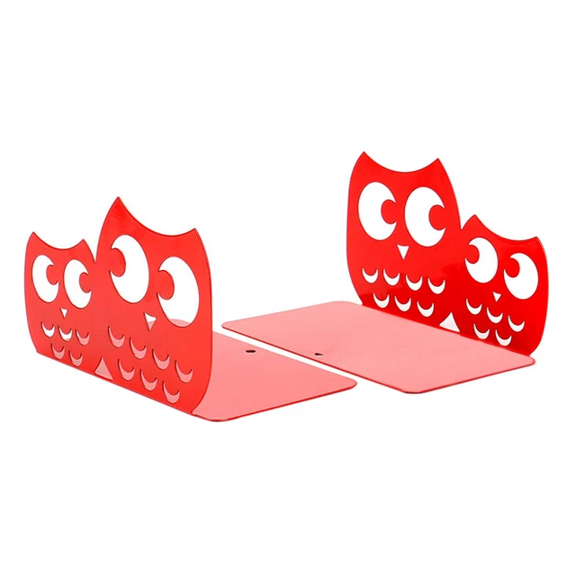 A Pair of Iron Owl Nonskid Bookends Bookends Art Bookends Decorative Book