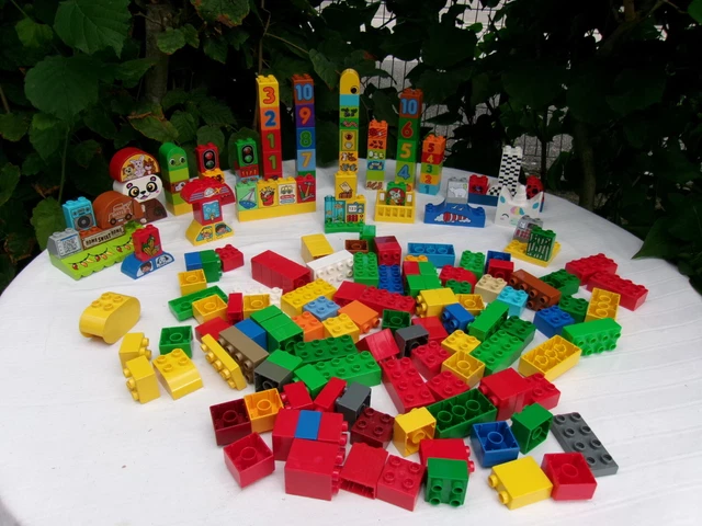 Lot De Briques Duplo LEGO – Jaune, Rouge, Vert, Bleu, Orange – Occasion
