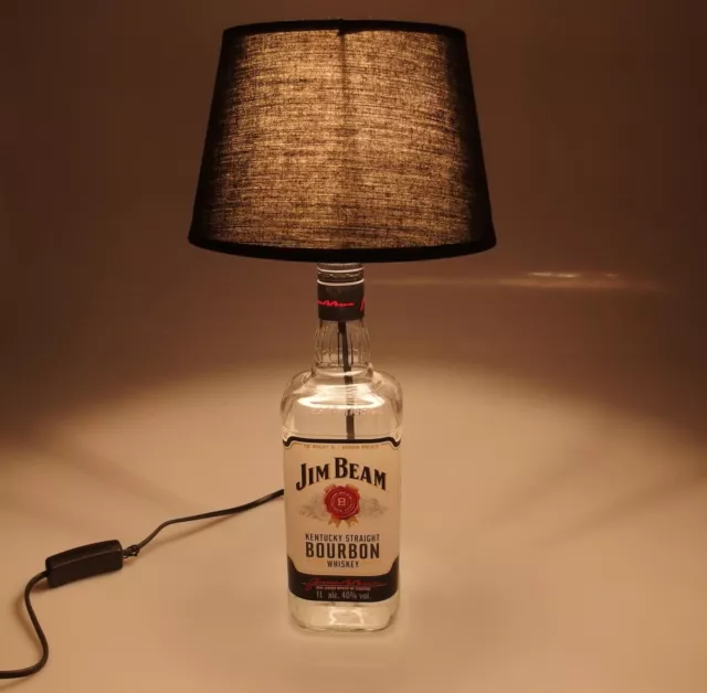 JimBeam - Flaschen Lampe Tischlampe LED 220V mit Schalter SEHR ORIGINELL S1-1L