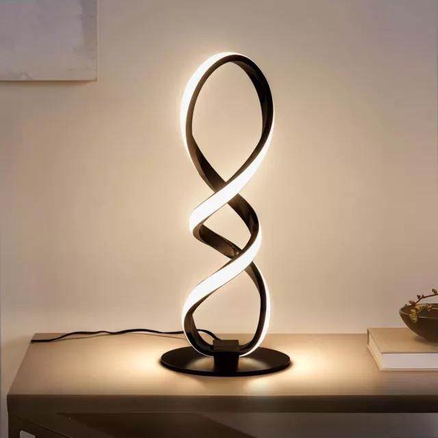 Adebime Modern Table lamp, Stepless Dimmable LED Spiral lamp Unique