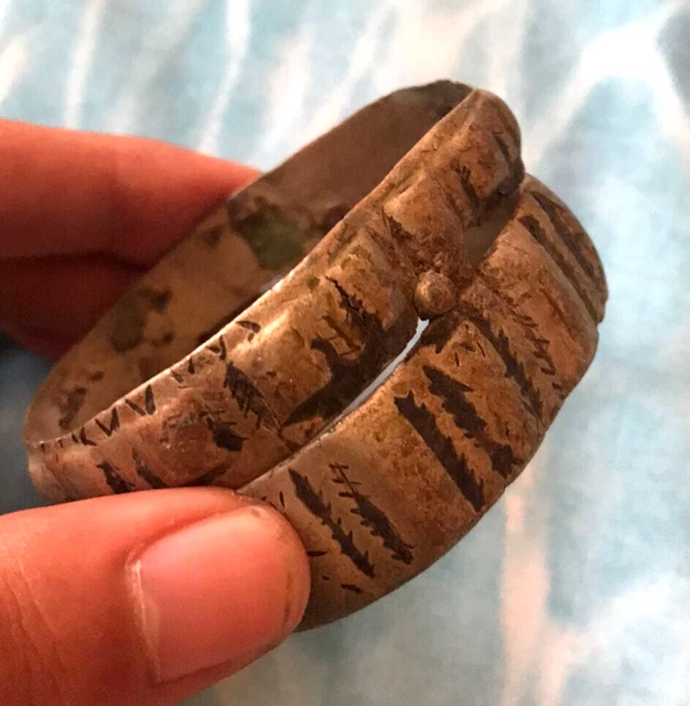 Very Old Rare Heavy Ancient Viking Bracelet Silver Artefact Authentic Stunning