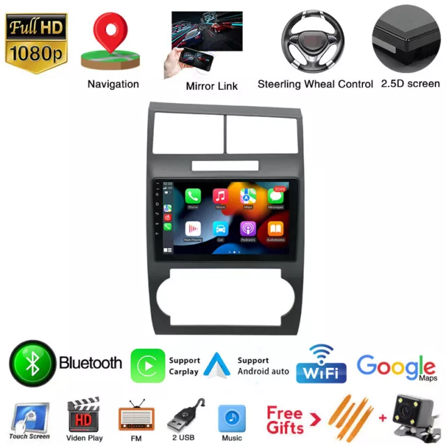 For 2005-2007 Dodge Charger Magnum Android Car Radio Carplay GPS WiFi Head Unit