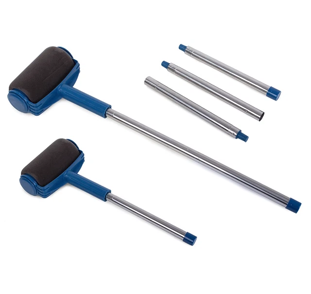 Nouveau rouleau de peinture brosse poteau extensible anti-goutte plafonds...