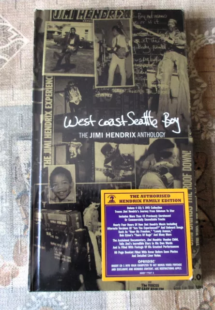 The Jimi Hendrix anthology " WEST COAST SEATTLE BOY " BOX 4 CD + DVD  NUOVO