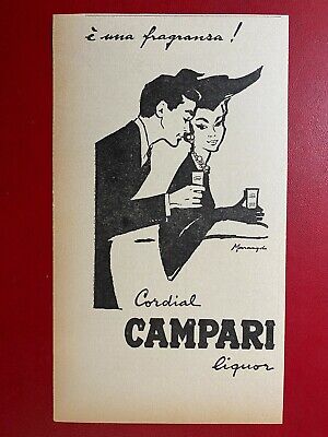 (I35) CAMPARI CORDIAL LIQUOR Marangolo 24x13 cm Pubblicità Advertising Clipping