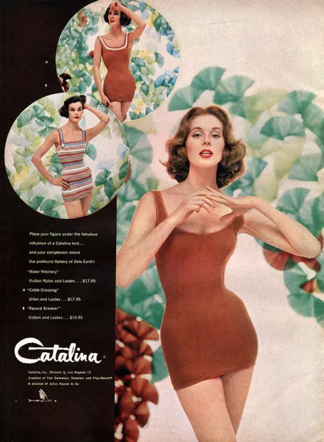 SUZY PARKER CATALINA Swimwear SWIMSUIT Water Witchery CABLE CROSSING ...
