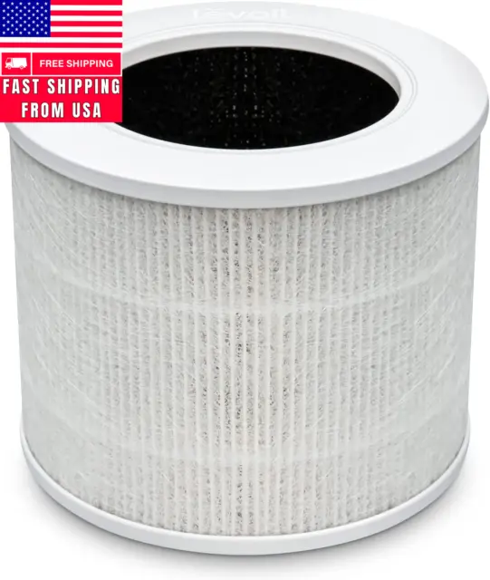Core Mini Air Purifier Replacement Filter, 3-In-1 HEPA, High-Efficiency Activate