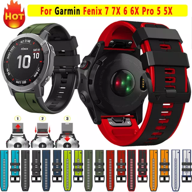 Replacement Silicone Sport Band Strap For Garmin Fenix 5/5x Plus/6/6x 7/7x 965