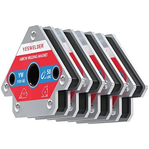 50 LB Welding Magnet-4 Pieces of Magnetic Welding Holder 50 LBS Holding Power