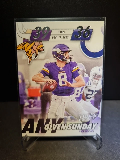 Kirk Cousins Minnesota Vikings Nfl Panini Prestige 2023 Any Given Sunday