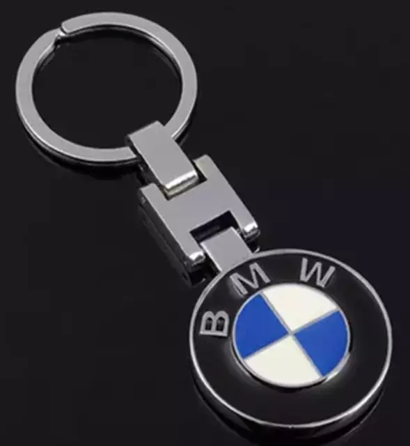 BMW Keyring Metal Chrome Key ring Key Chain Key Fob double SIDED M3 M5 M6 M2 UK