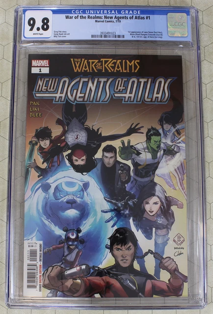WAR OF THE REALMS NEW AGENTS OF ATLAS #1 CGC 9.8 (2019) (Marvel Comics)!!