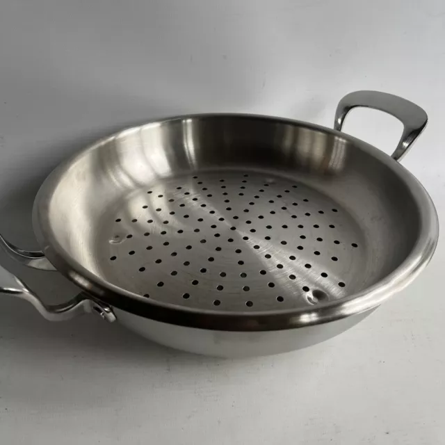 Horwood Tri Ply Stainless Steel 30cm Multi Functional Steamer Wok Paella Pan