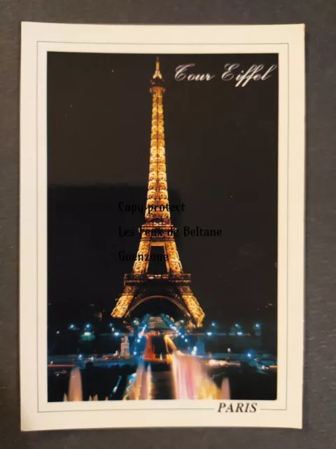 LA TOUR EIFFEL DE NUIT  carte postale