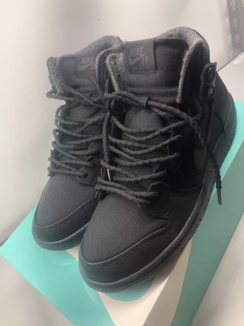 Nike sb dunk shop high bota triple black