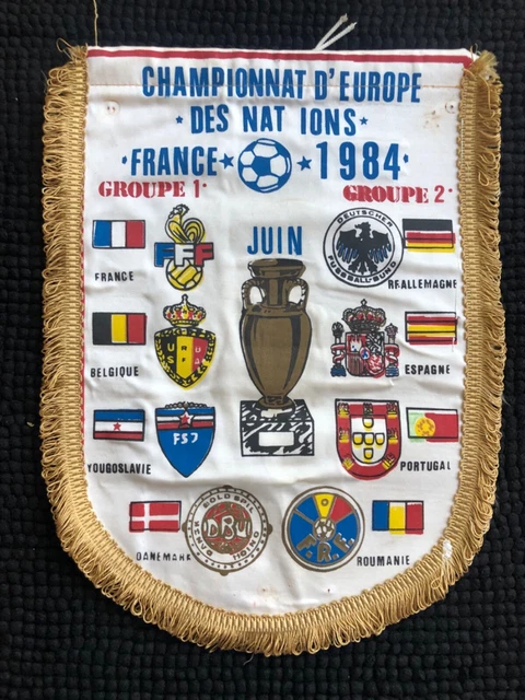 Fanion Euro 1984 – Demi-finale Espagne Vs Danemark (1-1), Coupe D'Europe France