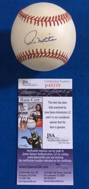 JSA COA Brewers PAUL MOLITOR Signed Official Bobby Brown BASEBALL 3000 Hit Club 2