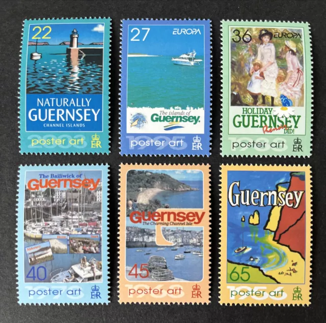 Guernsey 2003 Mnh Europa Poster Art Set