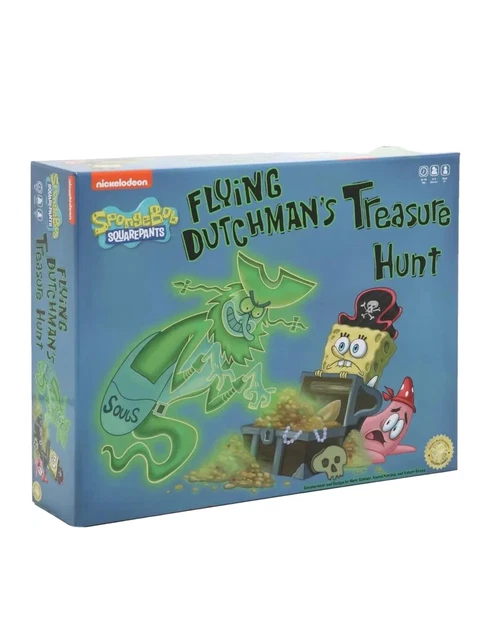 NICKELODEON SPONGEBOB FLYING Dutchman's Treasure Hunt board game ...