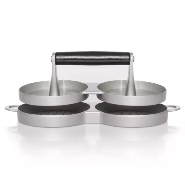 2in1 Hamburger-Presse Burger-Presse XXL Patty-Maker Patty-Presse ALUGUSS Set