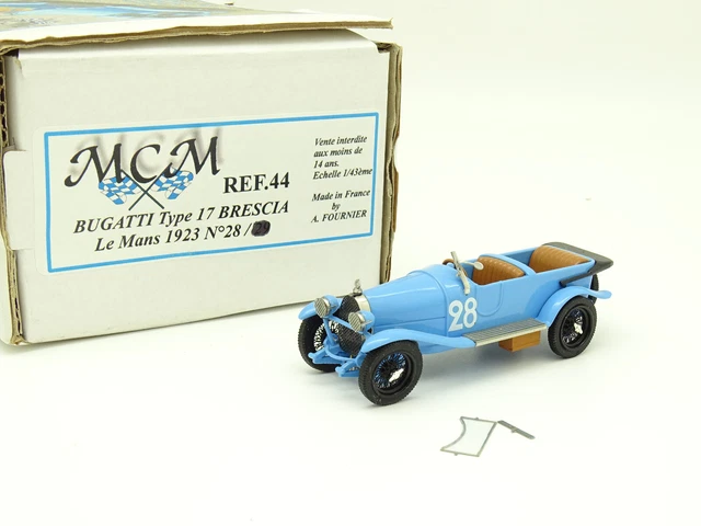 AT039 MCM 1/43 Bugatti T50 LM 1935 Ref 11Bis LE MANS ABANDON