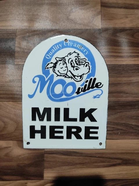 Plaque publicitaire 20x30 cm bombée en relief NESTLÉ'S SWISS MILK