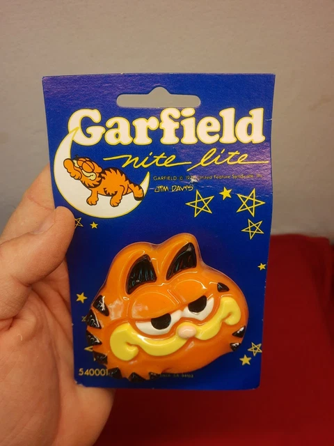 VINTAGE 1978 GARFIELD Nite Lite Night Light Working NOS Cartoon